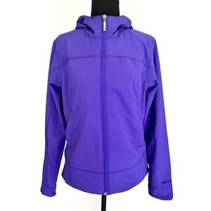 Marmot Softshell Jacket Women Medium Stretch Hooded Outdoor Gorpcore Purple M